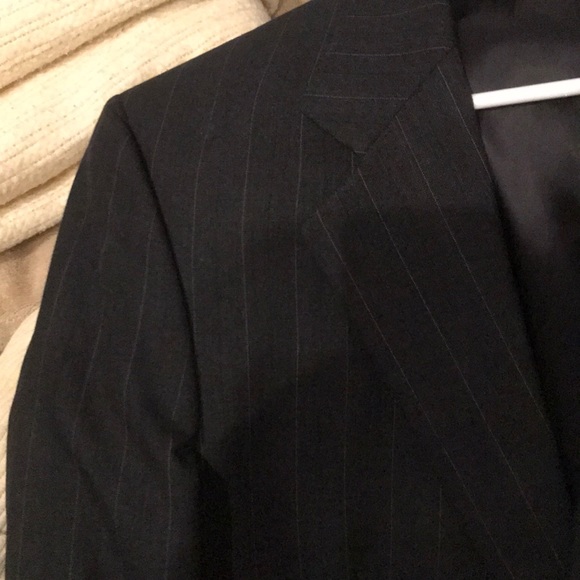Black pin stripe suit - Kilgour, French & Stanbury - Picture 3 of 7